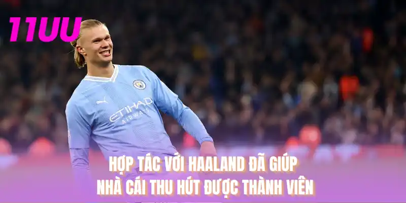 Hợp tác với Haaland đã giúp nhà cái thu hút được thành viên